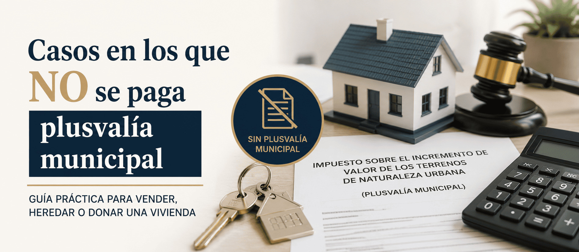 casos en los que no se paga plusvalia municipal