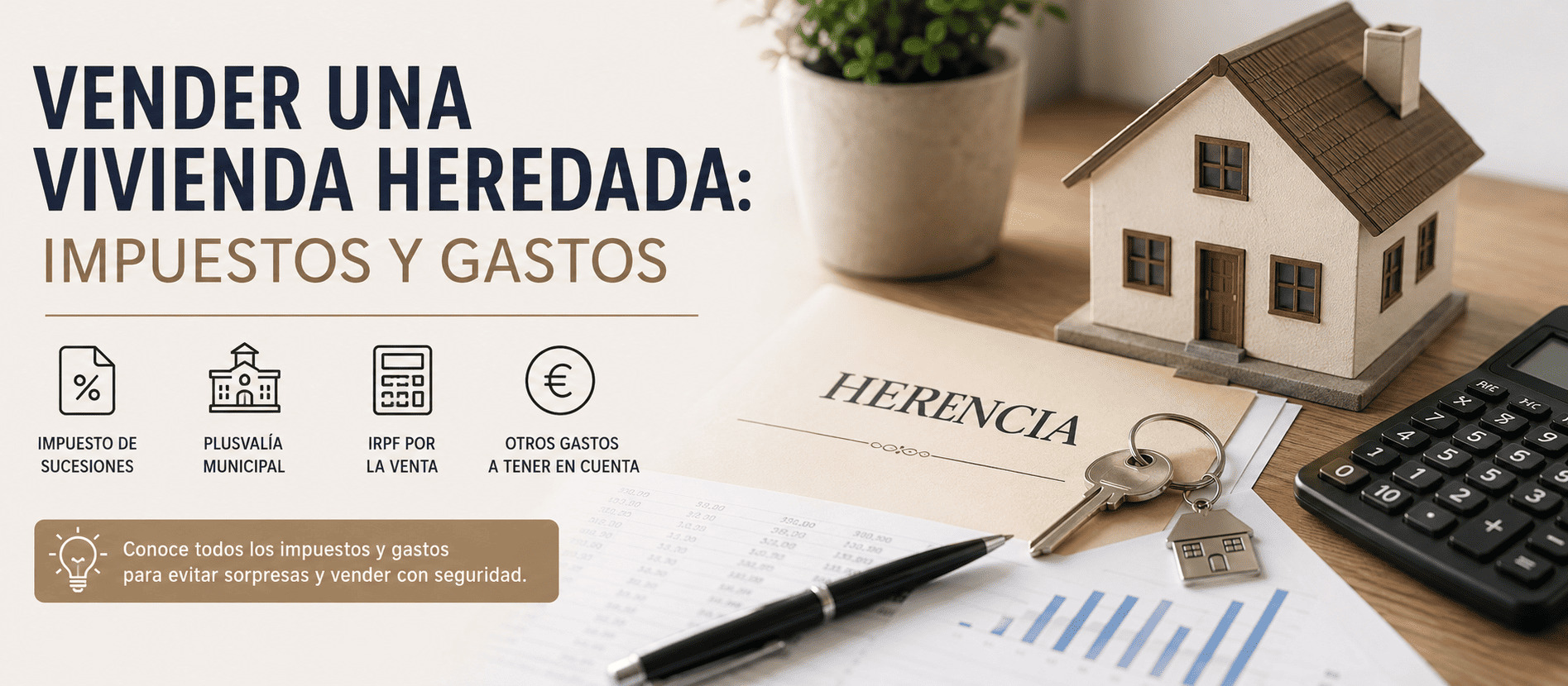 Impuestos y gastos al vender una vivienda heredada