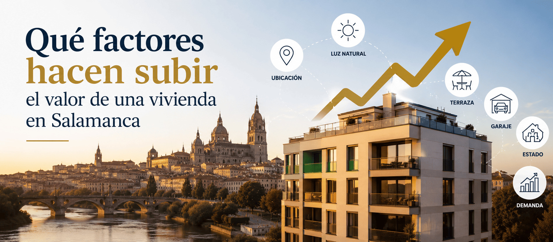 que factores hacen subir el valor de una vivienda en Salamanca